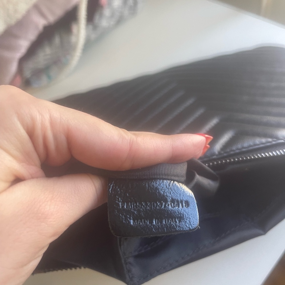 YSL Monogram Small Black Leather Pouch - Picture 7 of 9